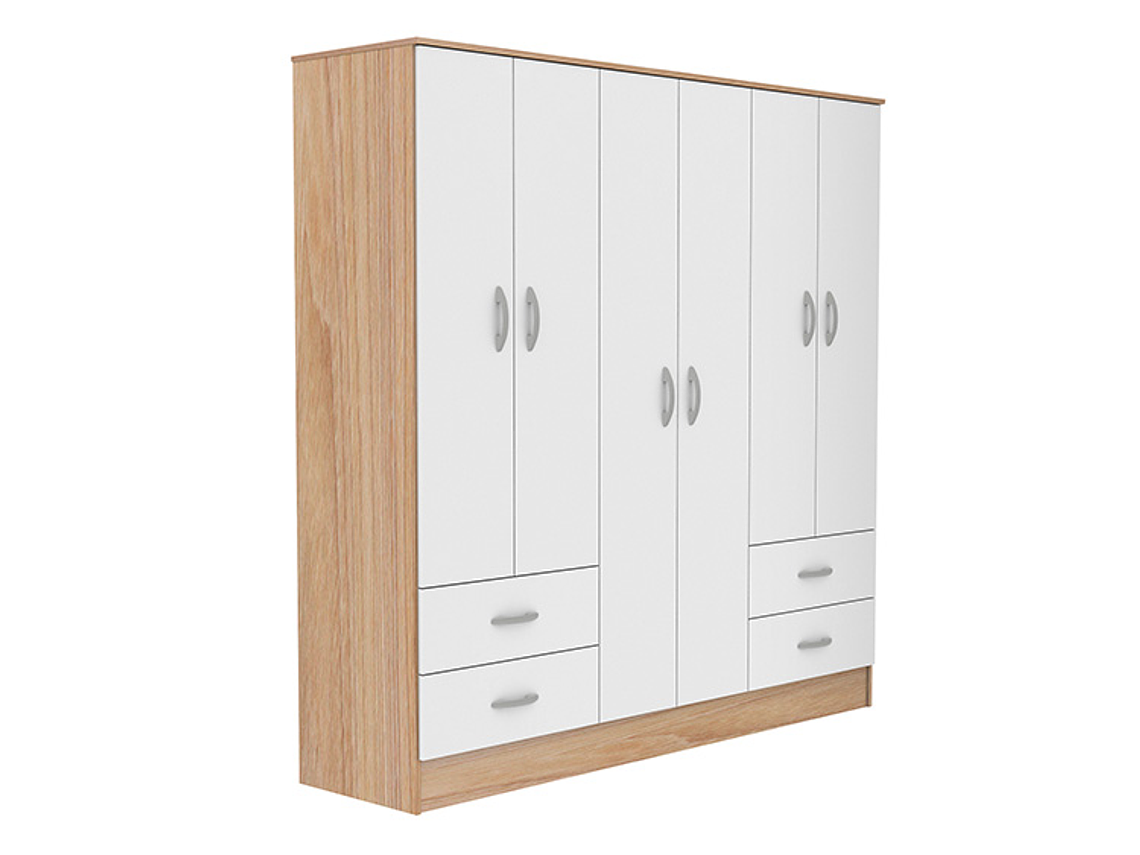 CLOSET CIC MAIPO OLMO BLANCO 6P 4C 2