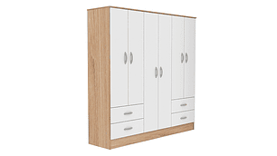 CLOSET CIC MAIPO OLMO BLANCO 6P 4C