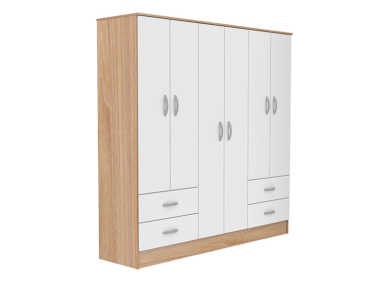 CLOSET CIC MAIPO OLMO BLANCO 6P 4C 2