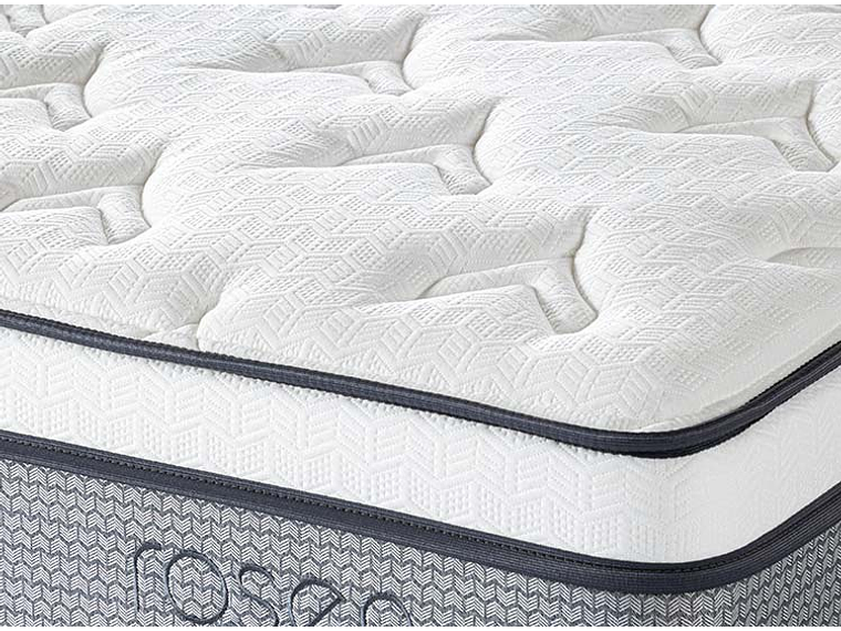 JUEGO DE DORMITORIO ROSEN CAMA BOXET INDIE 2 PLAZAS + RESPALDO FERRARA 7