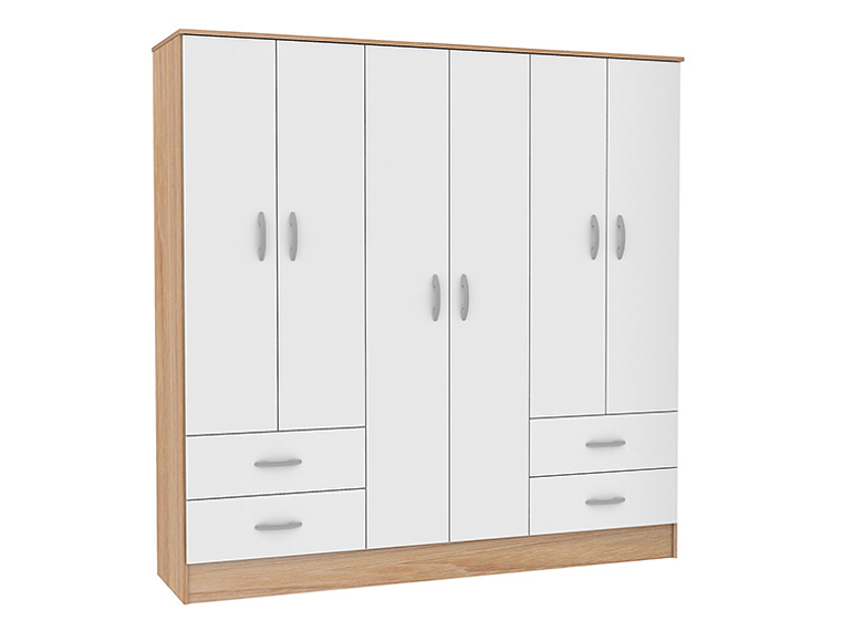 CLOSET CIC MAIPO OLMO BLANCO 6P 4C 4