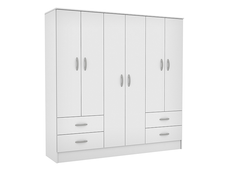 CLOSET CIC MAIPO BLANCO 6P 4C 1
