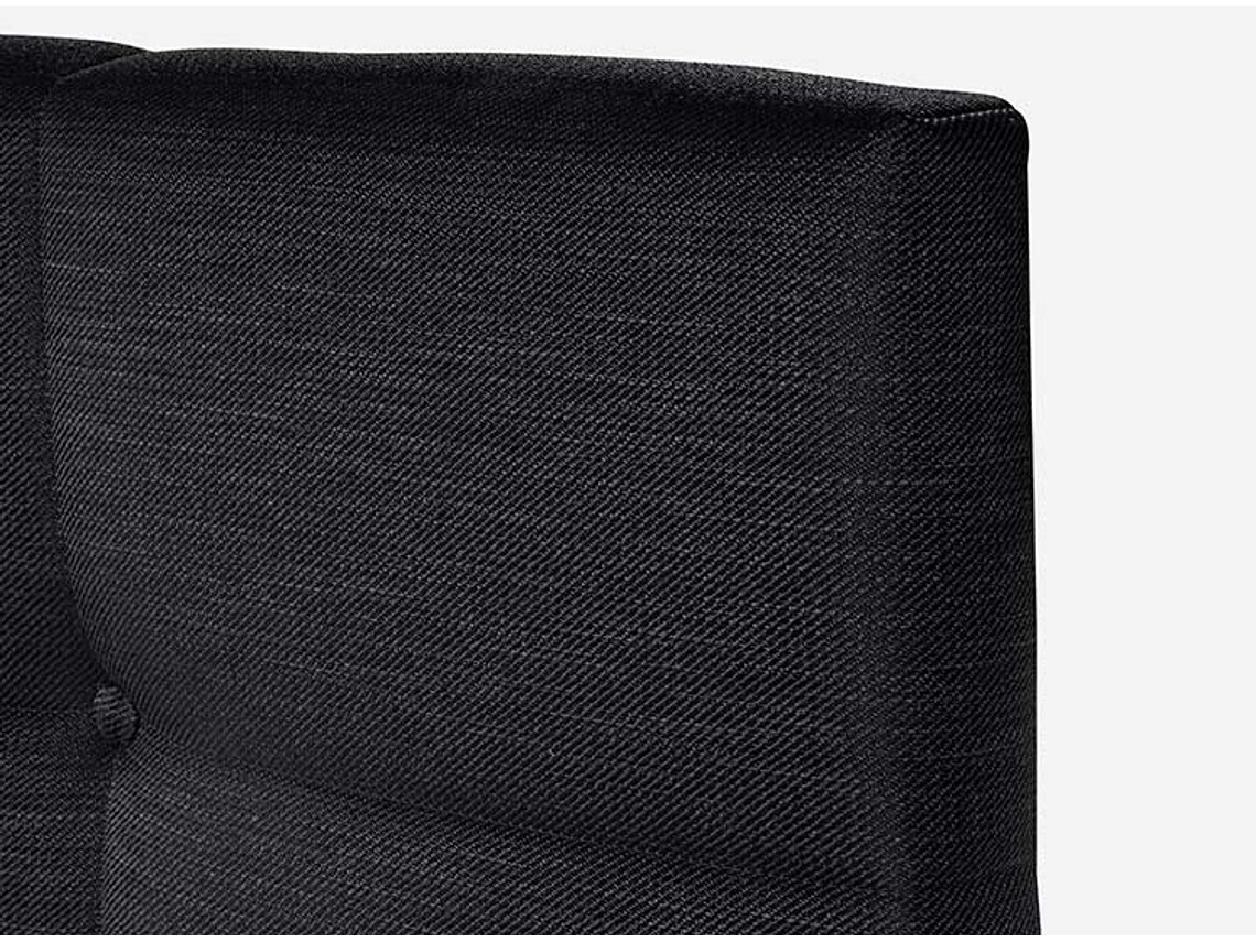 JUEGO DE DORMITORIO ROSEN CAMA EUROPEA INDIE BD 2 PLAZAS + RESPALDO ISSEY GRIS 5