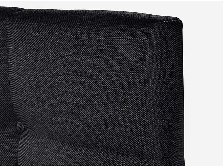 JUEGO DE DORMITORIO ROSEN CAMA EUROPEA INDIE BD 2 PLAZAS + RESPALDO ISSEY GRIS 5