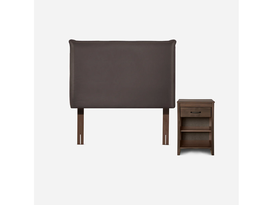 CAMA EUROPEA ROSEN CLASSIQUE+ 1 PLAZA + MUEBLES MAURICE 2