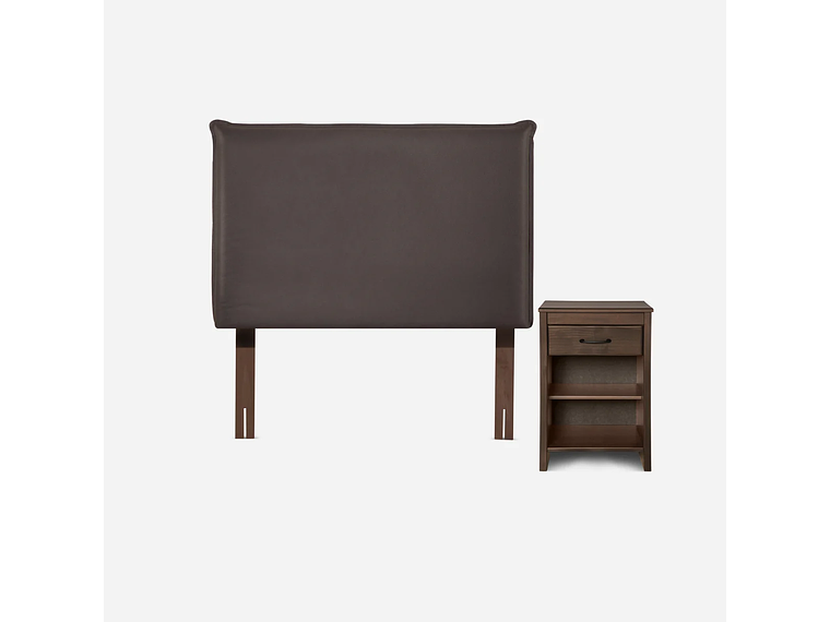 CAMA EUROPEA ROSEN CLASSIQUE+ 1 PLAZA + MUEBLES MAURICE 2