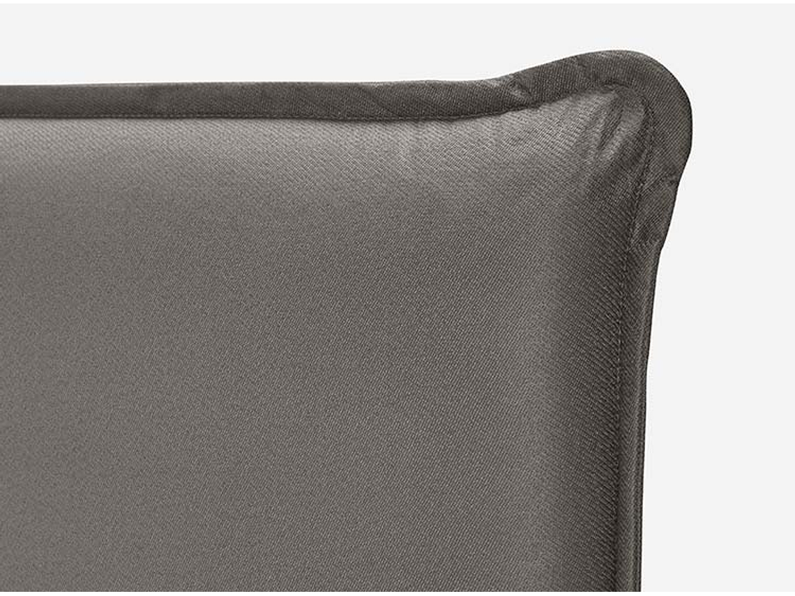 JUEGO DE DORMITORIO ROSEN CAMA EUROPEA TEMPO BD 2 PLAZAS + RESPALDO MAURICE GRIS 5