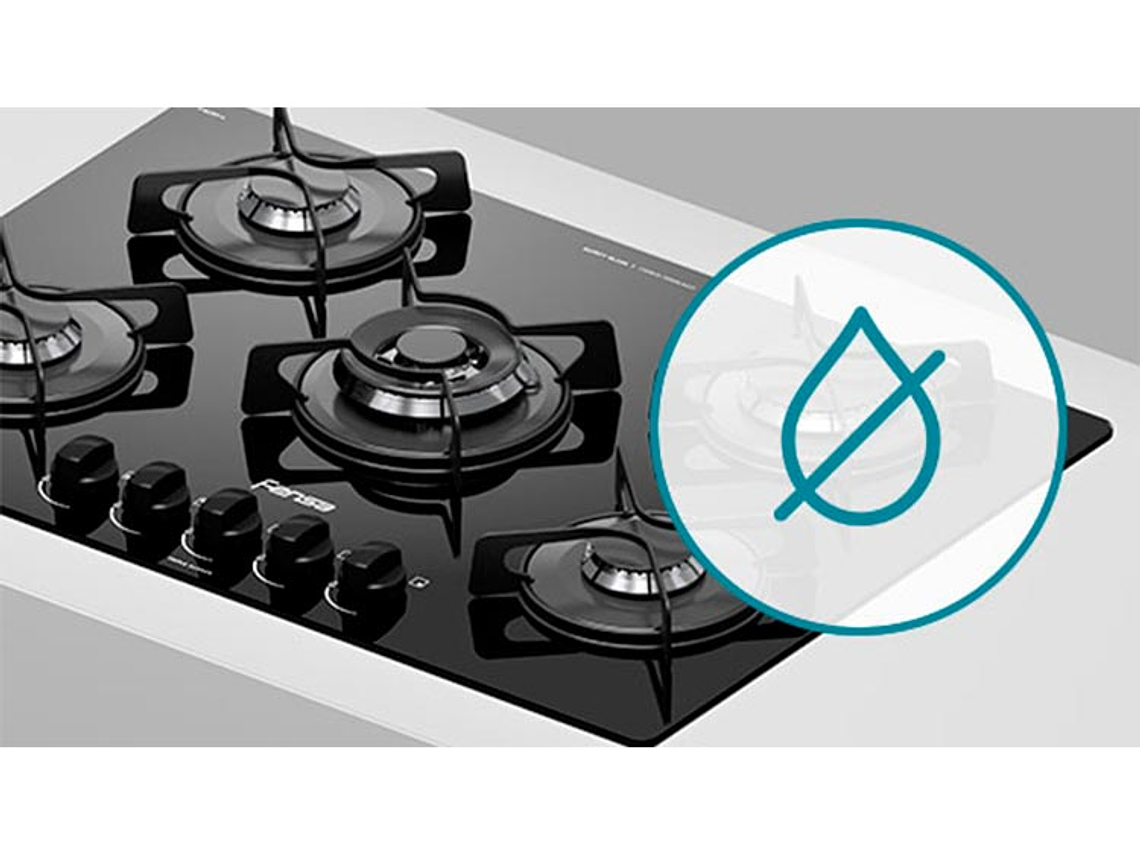 ENCIMERA GAS FENSA 5 PLATOS F GC75V A 5