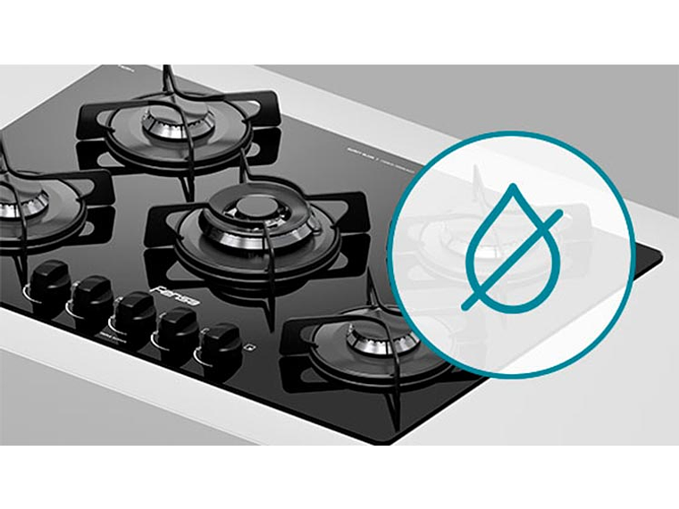 ENCIMERA GAS FENSA 5 PLATOS F GC75V A 5