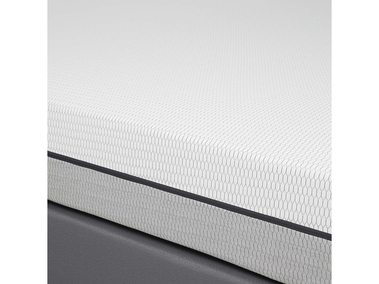 CAMA PRATTA 2 PLAZAS PATA MADERA BD + MUEBLES TABOR GRAFITO 7