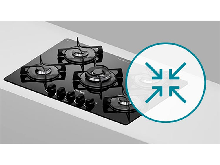 ENCIMERA GAS FENSA 5 PLATOS F GC75V A 7