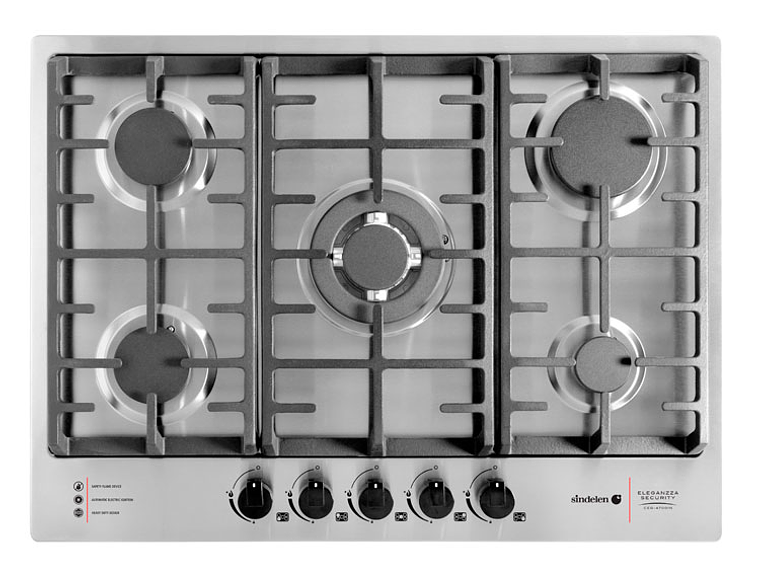 ENCIMERA GAS SINDELEN 5 PLATOS CEG-4700IN C 1
