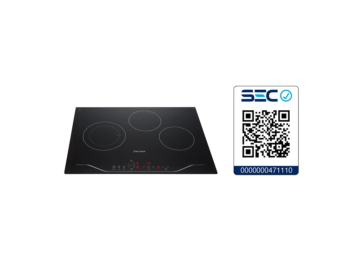 ENCIMERA ELÉCTRICA 3 PLATOS FENSA VITROCERÁMICA FEV 3T 6