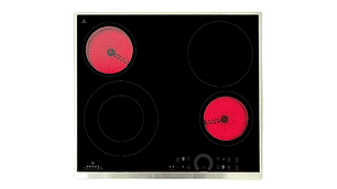 ENCIMERA VITROCERAMICA EMPOTRABLE ELÉCTRICA URSUS TROTTER 4 QUEMADORAS UT-VCT 4P INOX