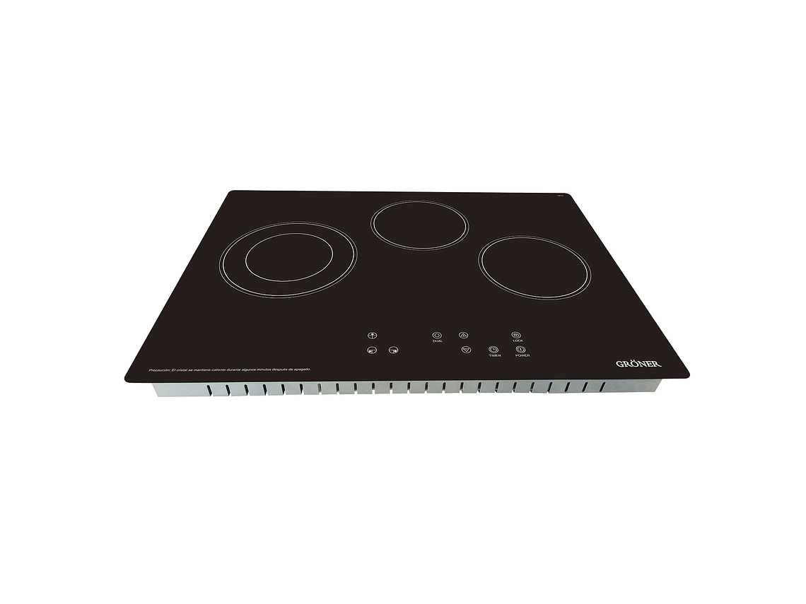 ENCIMERA VITROCERÁMICA GRÖNER TOUCH DUAL 3Q 3