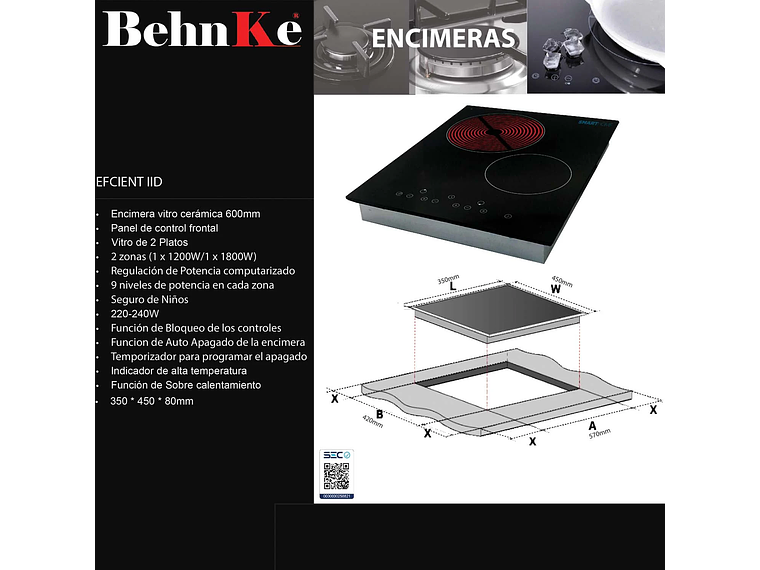  ENCIMERA ELÉCTRICA 2 PLATOS 4