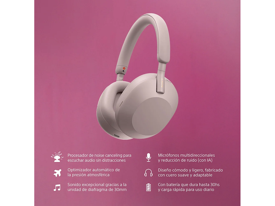AUDÍFONOS INALÁMBRICOS CON NOISE CANCELLING WH-1000XM5 3