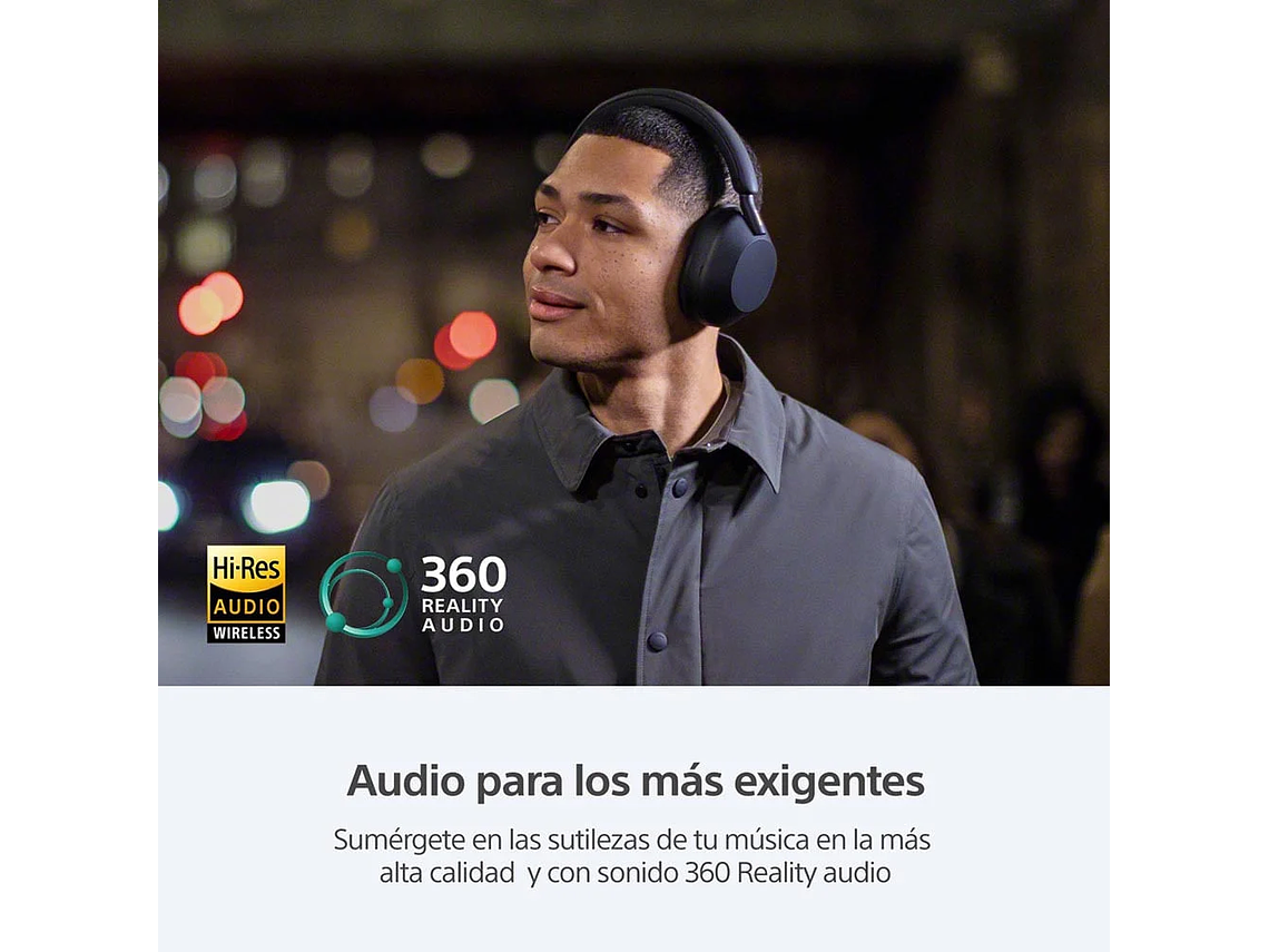 AUDÍFONOS SONY WH-1000XM5 NOISE CANCELLING BLUETOOTH NEGRO 3
