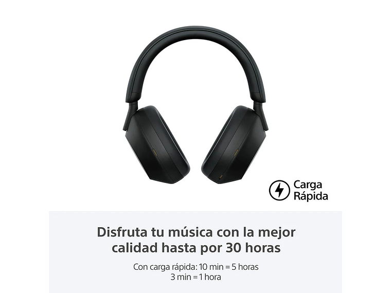 AUDÍFONOS SONY WH-1000XM5 NOISE CANCELLING BLUETOOTH NEGRO 5