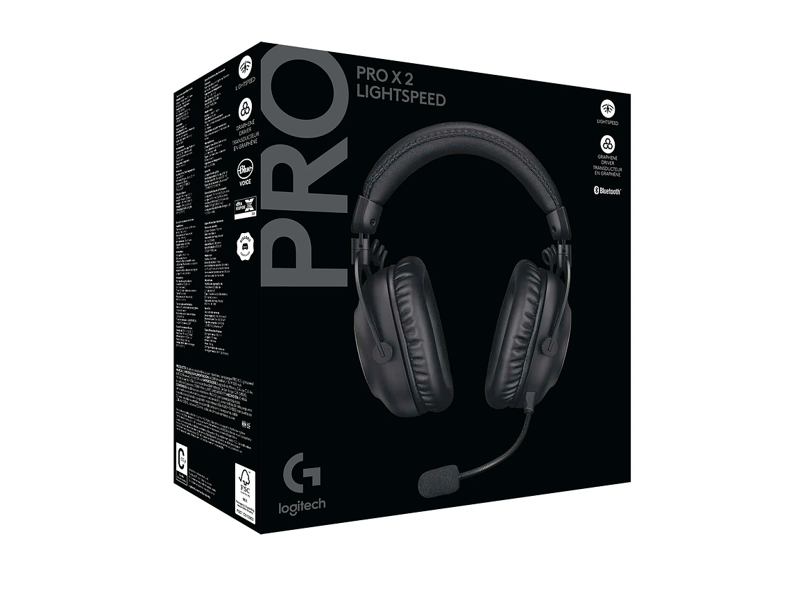 AUDÍFONOS LOGITECH HEADSET X LIGHTSPEED 2 981 1262 PRO NEGRO 6