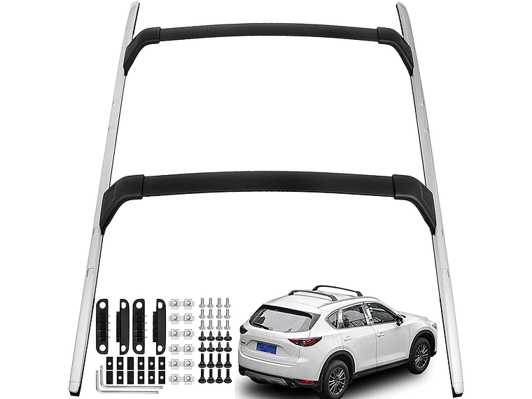 KIT BARRAS PORTAEQUIPAJES NEW MAZDA CX5 2017 UP 1