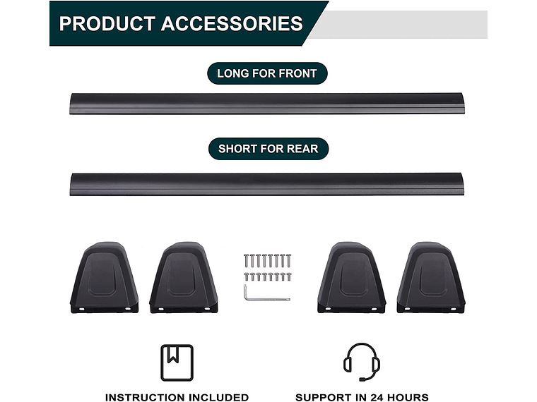 BARRAS PORTAEQUIPAJES OEM NEW JEEP CHEROKEE 2023 UP 4