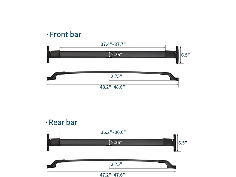 BARRAS PORTAEQUIPAJES OEM FORD EXPEDITION 2018 UP 2