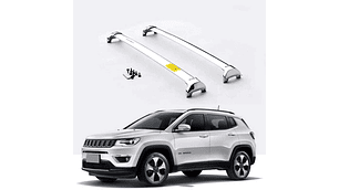 BARRAS PORTAEQUIPAJES OEM JEEP COMPASS 2017 CROMADAS