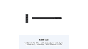 BARRA DE SONIDO DE 3.1 CANALES CON TECNOLOGÍA 360 SPATIAL SOUND HT-A3000