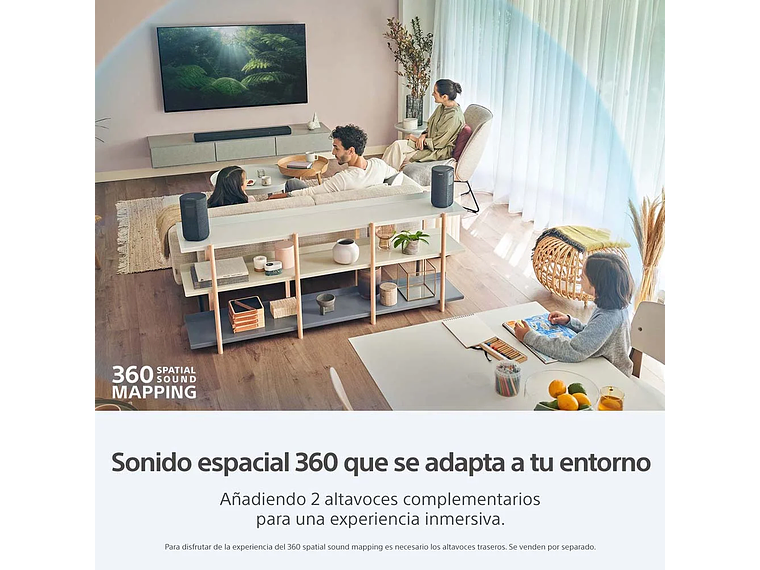 BARRA DE SONIDO DE 3.1 CANALES CON TECNOLOGÍA 360 SPATIAL SOUND HT-A3000 6