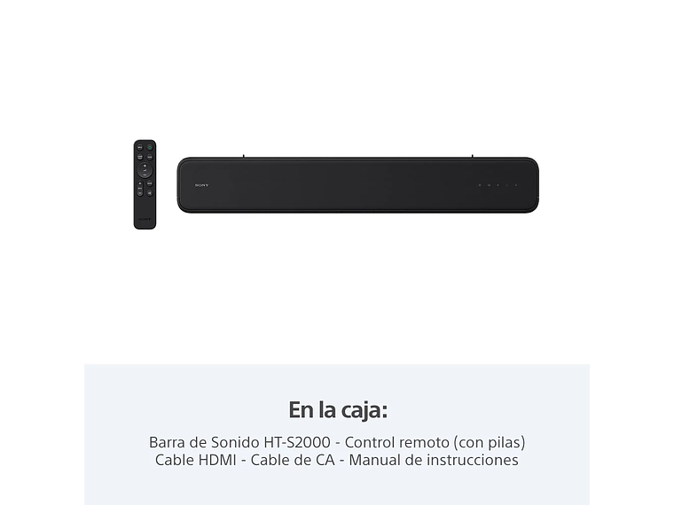 BARRA DE SONIDO DE 3.1 CANALES DOLBY ATMOS HT-S2000 2