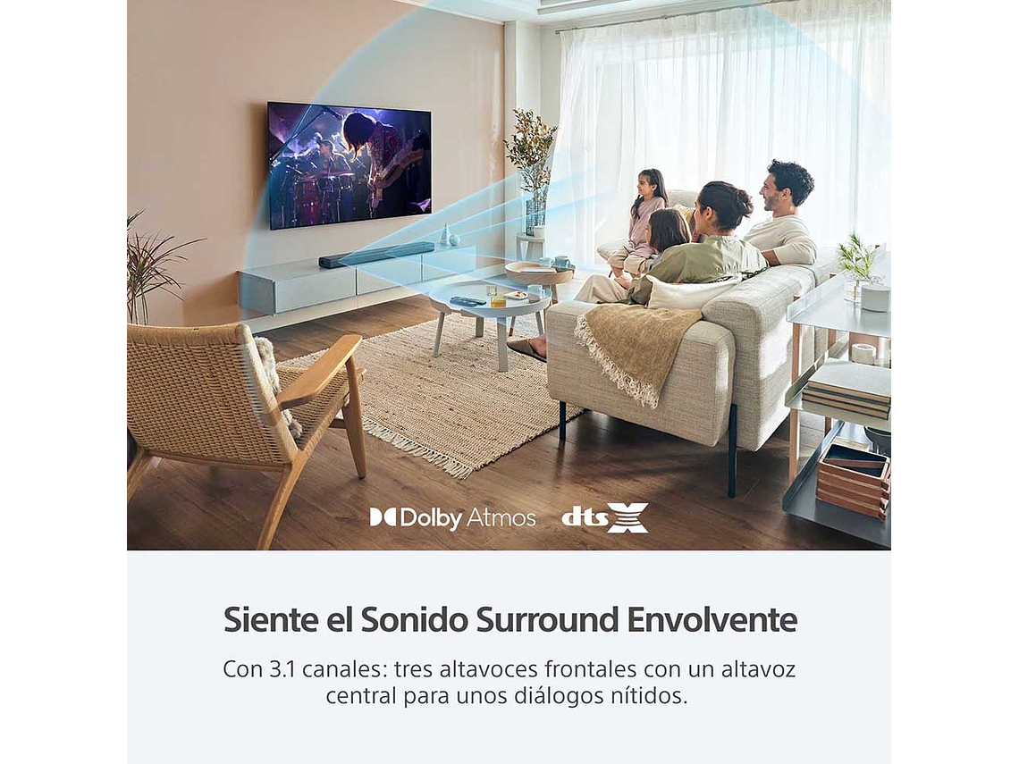 BARRA DE SONIDO DE 3.1 CANALES CON TECNOLOGÍA 360 SPATIAL SOUND HT-A3000 8