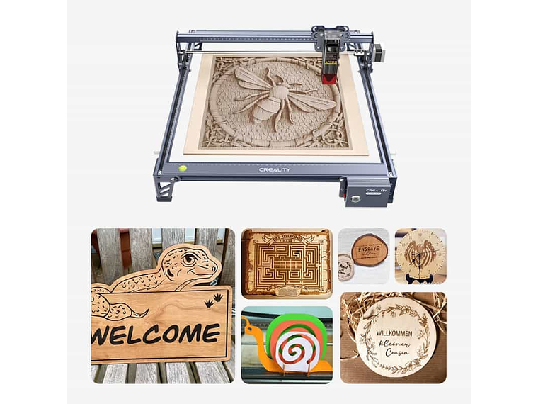 FALCON 10W LUXURY CV-30 CNC CREALITY |LÁSER GRABA Y CORTA 3