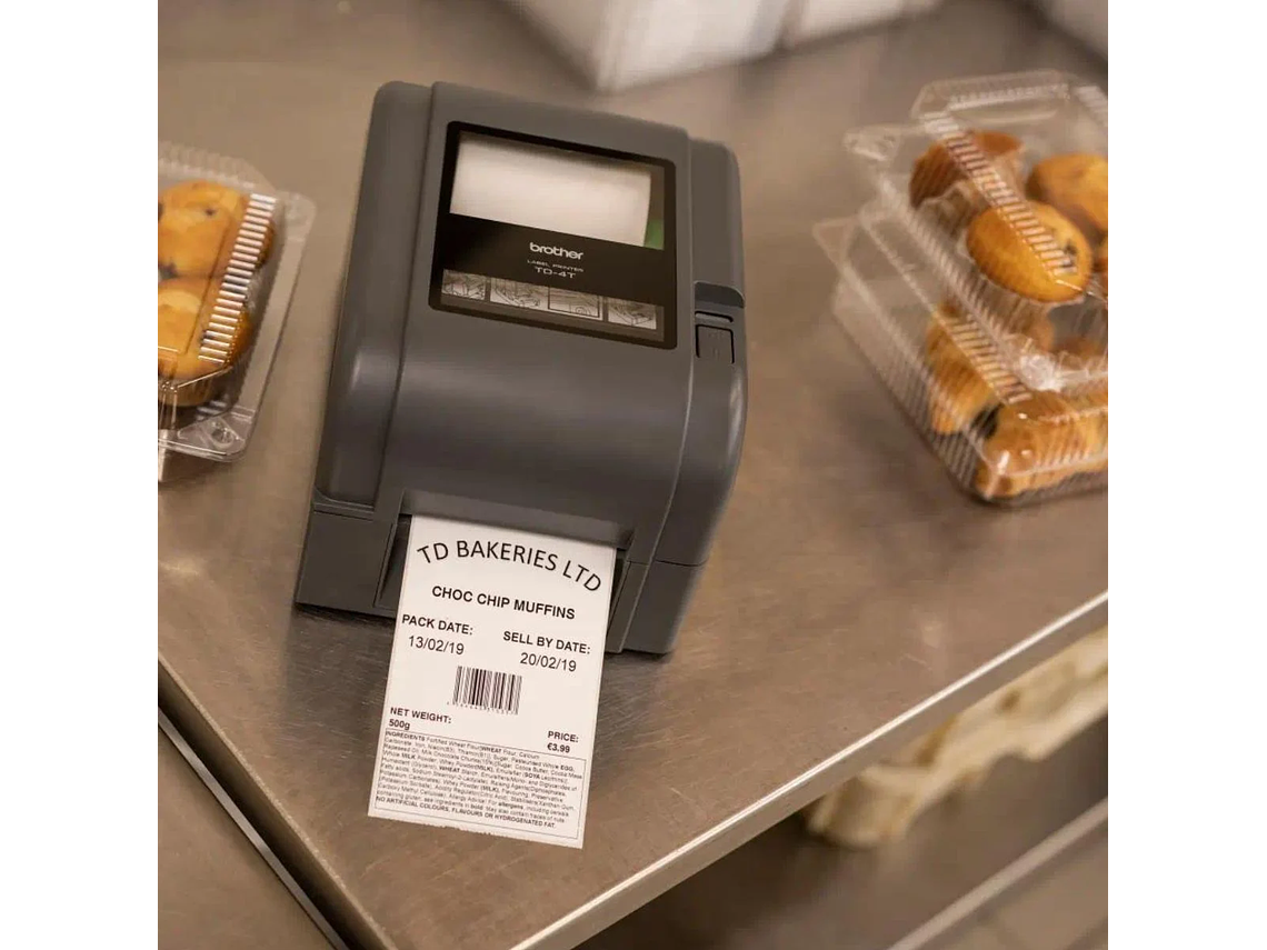 IMPRESORA DE ETIQUETAS BROTHER 4.3 DESKTOP NEGRA 4