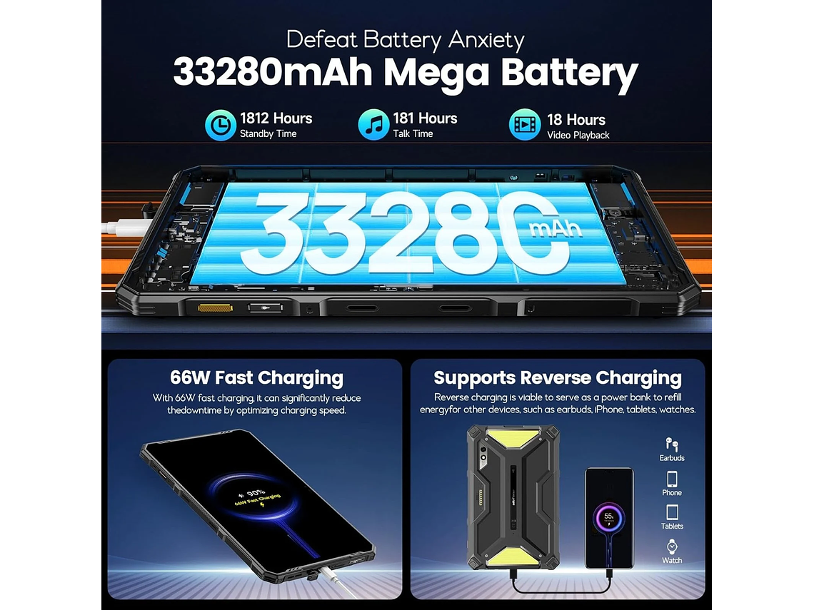 ULEFONE ARMOR PAD 3 PRO - TABLET 4G INDUSTRIAL IP68 MILITAR 5