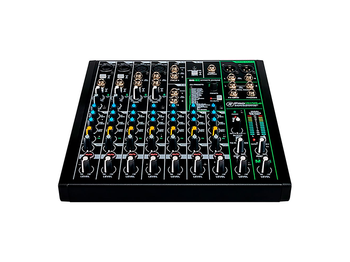 MIXER MACKIE PROFX10V3, 10 CANALES, INTERFAZ USB, FX 2
