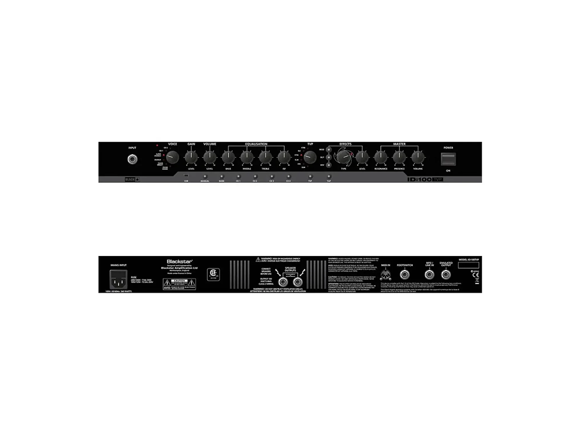 AMPLIFICADOR CABEZAL GUITARRA ELÉCTRICA ID:100TVP 100W USB 3