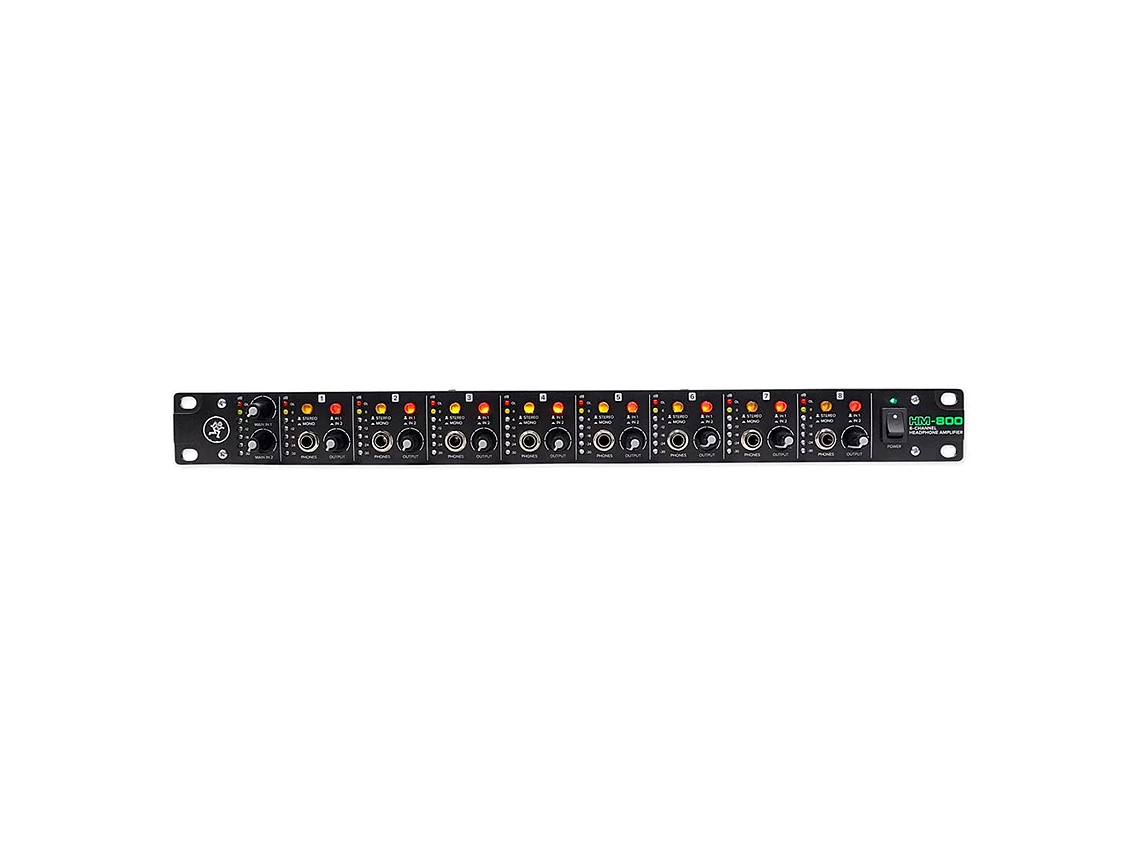 AMPLIFICADOR DE AUDÍFONOS MACKIE HM-800 DE 8 CANALES 2