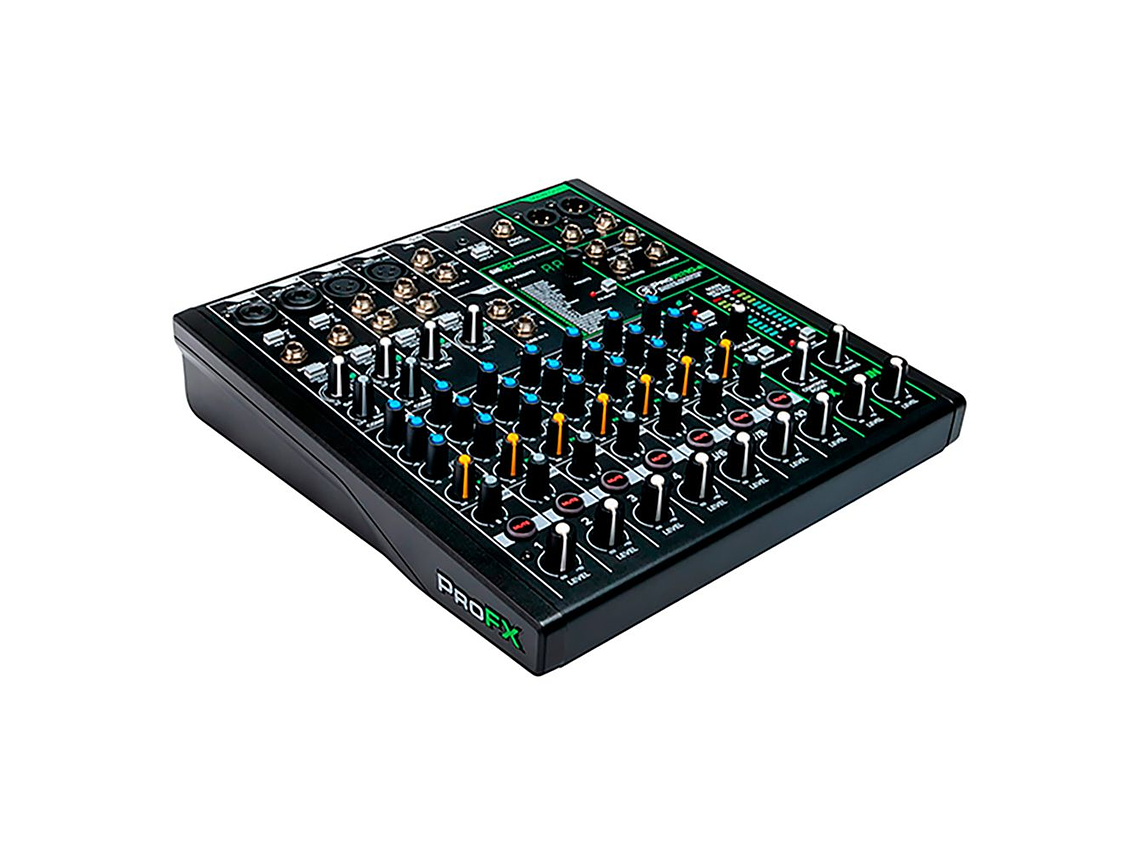 MIXER MACKIE PROFX10V3, 10 CANALES, INTERFAZ USB, FX 3