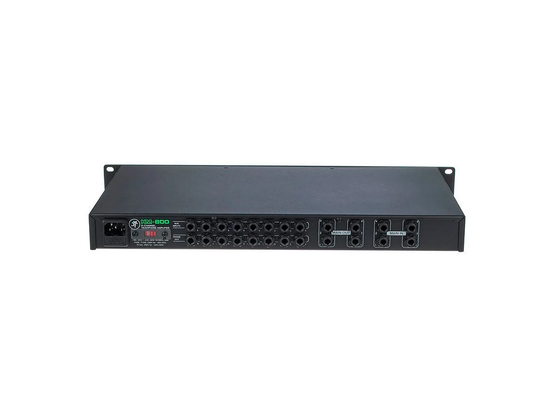 AMPLIFICADOR DE AUDÍFONOS MACKIE HM-800 DE 8 CANALES 4