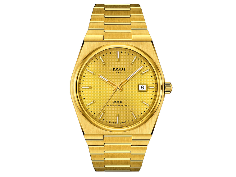 RELOJ TISSOT HOMBRE PRX POWERMATIC 40MM DORADO 1