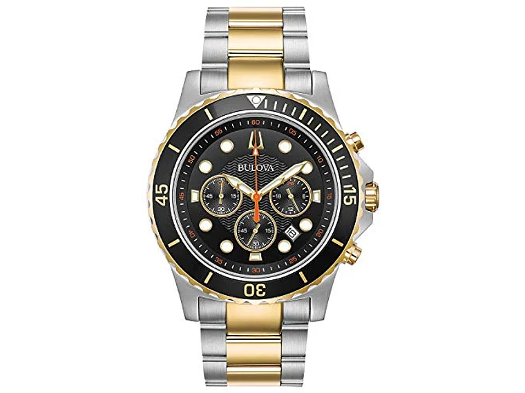 BULOVA - RELOJ DE CUARZO PARA HOMBRE ACERO INOXIDABLE COLOR: DOS TONOS (MODELO: 98B327) 1