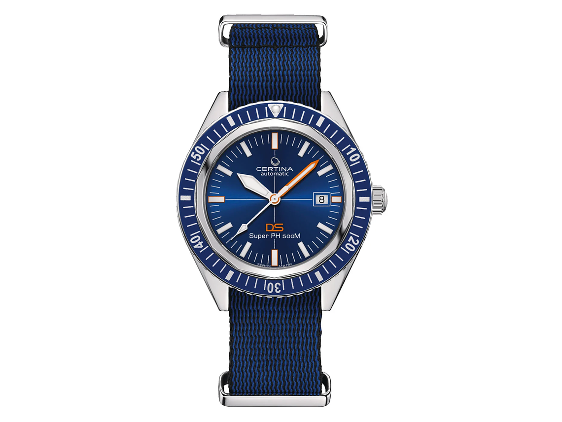RELOJ CERTINA HOMBRE DS PH500M TEXTIL AZUL 1