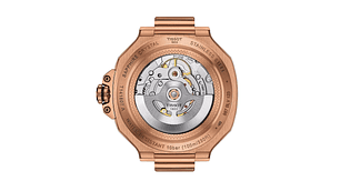 RELOJ DE PULSERA TISSOT T-RACE CHRONOGRAPH POWERMATIC 80 SILICONA ORO ROSA