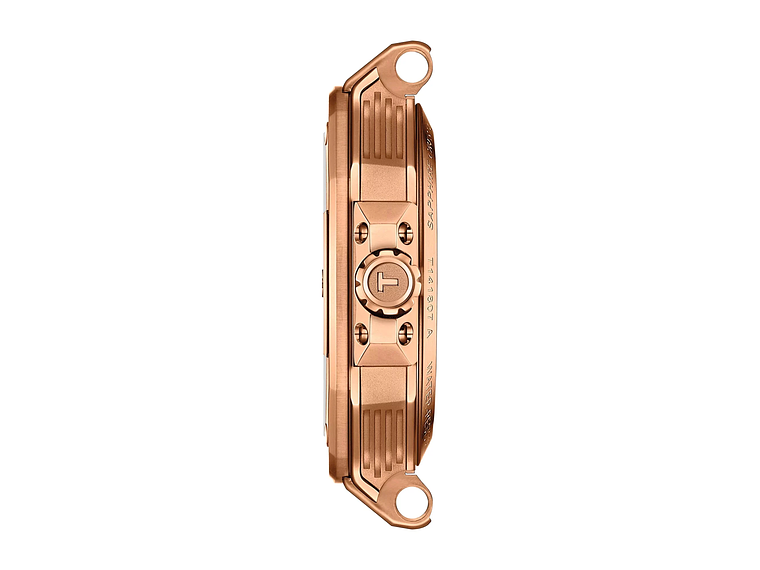 RELOJ DE PULSERA TISSOT T-RACE CHRONOGRAPH POWERMATIC 80 SILICONA ORO ROSA 3