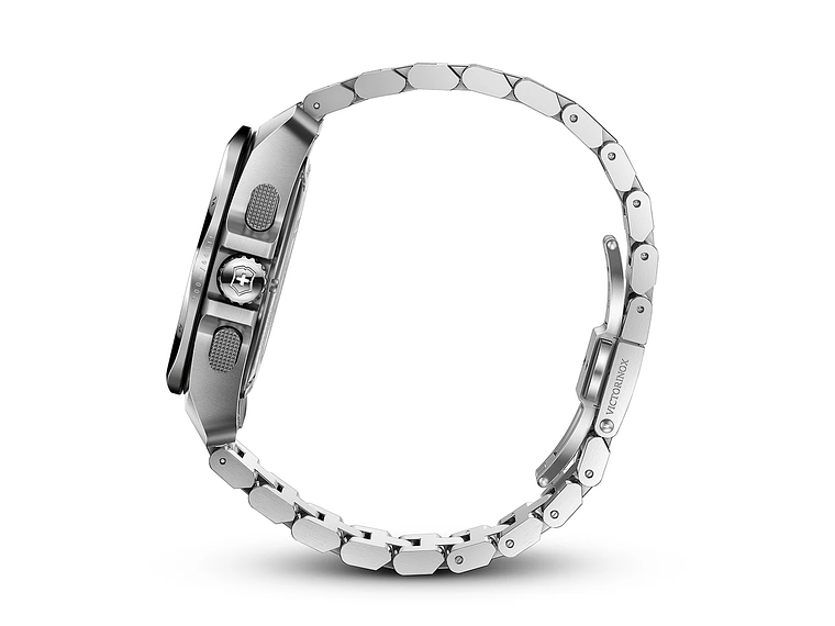 RELOJ DE PULSERA VICTORINOX INOX CHRONO 43 MM CORREA ACERO DIAL AZUL 3