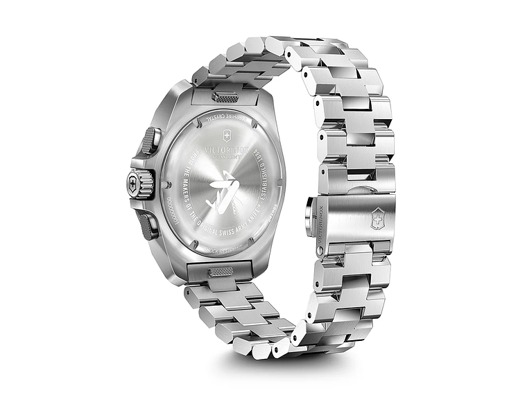 RELOJ DE PULSERA VICTORINOX INOX CHRONO 43 MM CORREA ACERO DIAL AZUL 5