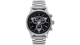 RELOJ GRATEFUL DEAD SENTRY CHRONO SILVER BLACK NIXON