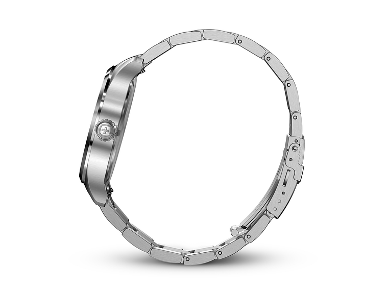 RELOJ WENGER HOMBRE TERRAGRAPH DIAL AZUL 43 MM CORREA ACERO 2