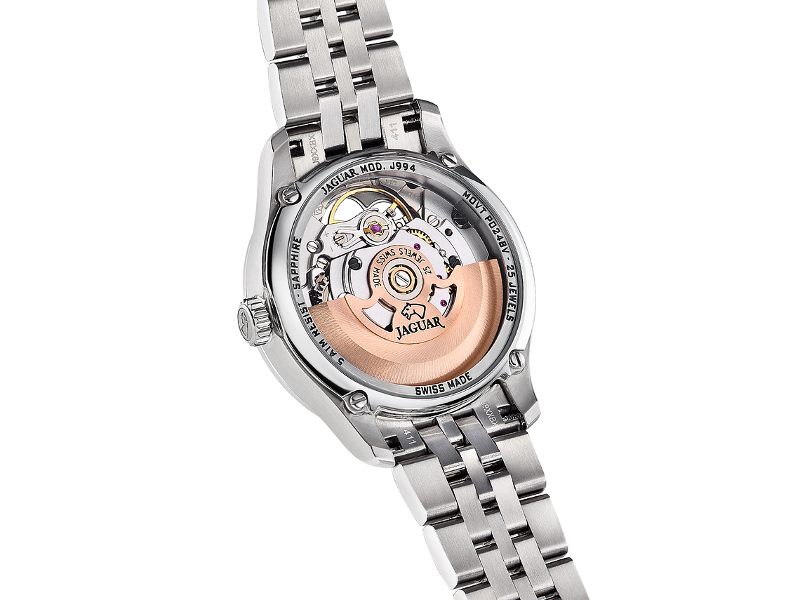 RELOJ DE PULSERA JAGUAR J994/3 SWISS NEGRO MUJER AUTOMÁTICO 4